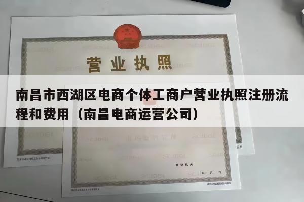 南昌市西湖区电商个体工商户营业执照注册流程和费用（南昌电商运营公司）