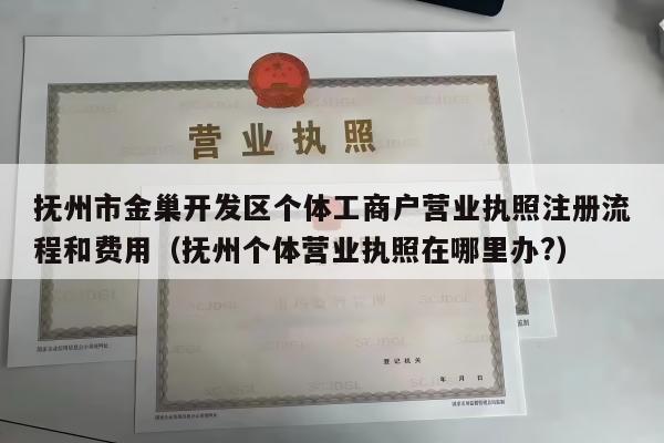 抚州市金巢开发区个体工商户营业执照注册流程和费用（抚州个体营业执照在哪里办?）