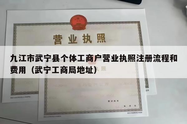 九江市武宁县个体工商户营业执照注册流程和费用（武宁工商局地址）