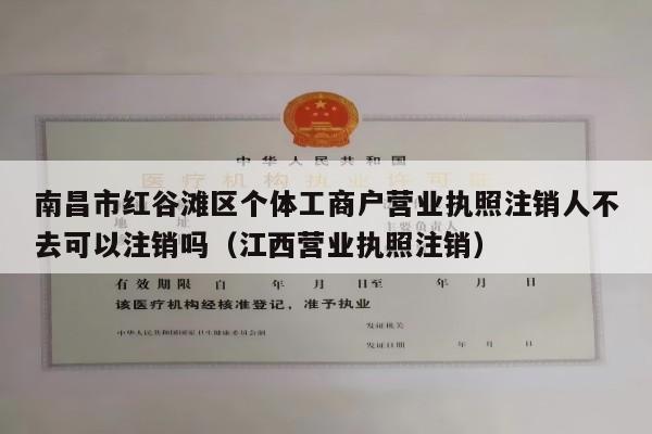 南昌市红谷滩区个体工商户营业执照注销人不去可以注销吗（江西营业执照注销）