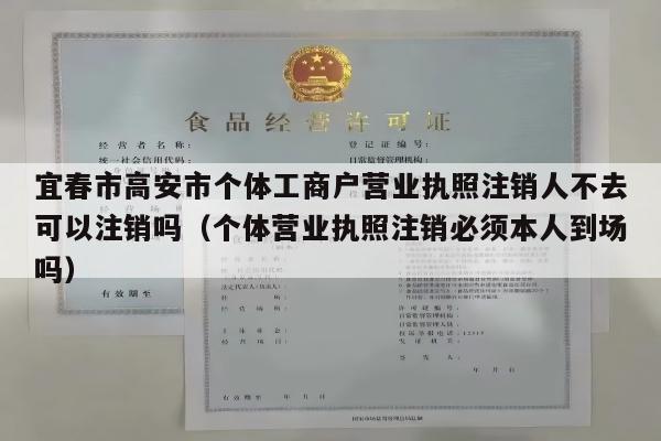 宜春市高安市个体工商户营业执照注销人不去可以注销吗（个体营业执照注销必须本人到场吗）