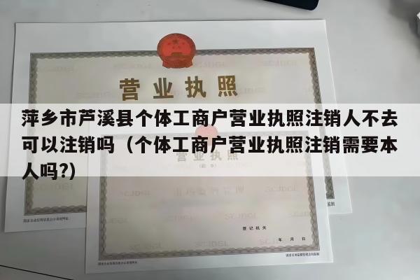 萍乡市芦溪县个体工商户营业执照注销人不去可以注销吗（个体工商户营业执照注销需要本人吗?）