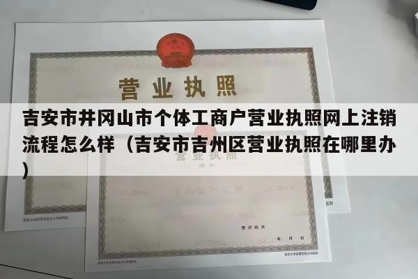 吉安市井冈山市个体工商户营业执照网上注销流程怎么样（吉安市吉州区营业执照在哪里办）