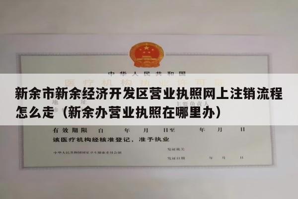 新余市新余经济开发区营业执照网上注销流程怎么走（新余办营业执照在哪里办）