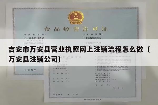 吉安市万安县营业执照网上注销流程怎么做（万安县注销公司）