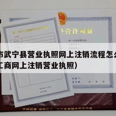 九江市武宁县营业执照网上注销流程怎么样（宜春工商网上注销营业执照）