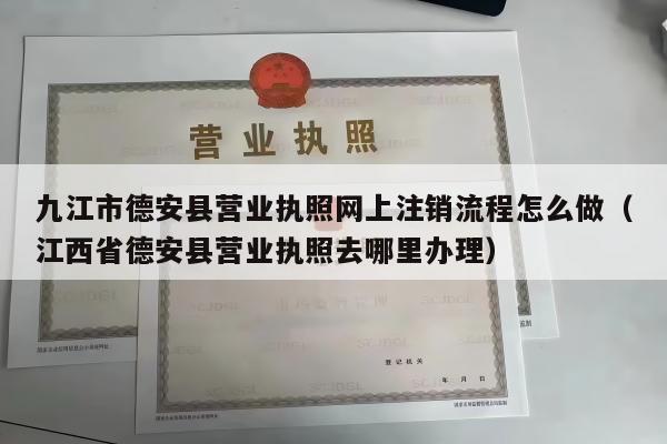 九江市德安县营业执照网上注销流程怎么做（江西省德安县营业执照去哪里办理）