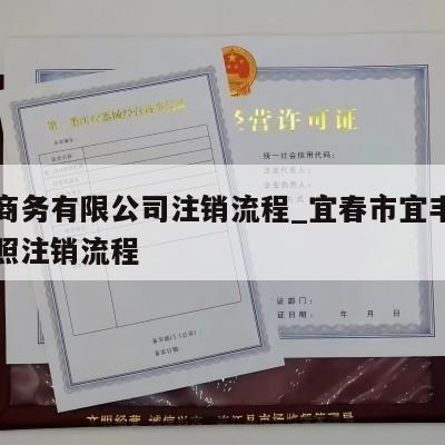 电子商务有限公司注销流程_宜春市宜丰县电商执照注销流程