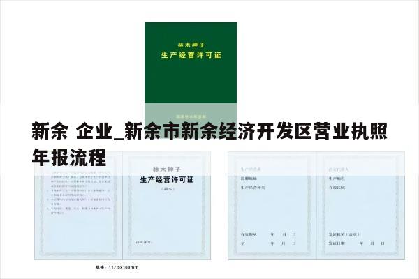 新余 企业_新余市新余经济开发区营业执照年报流程