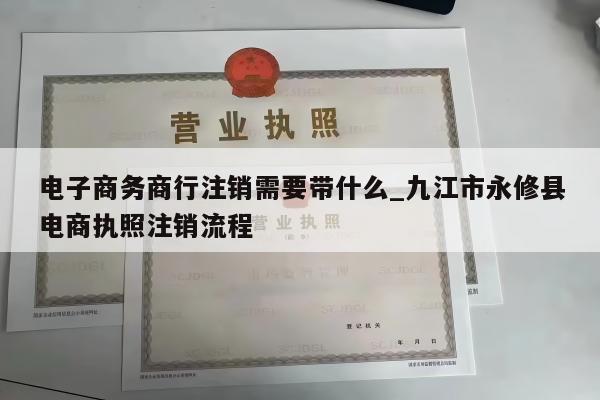 电子商务商行注销需要带什么_九江市永修县电商执照注销流程