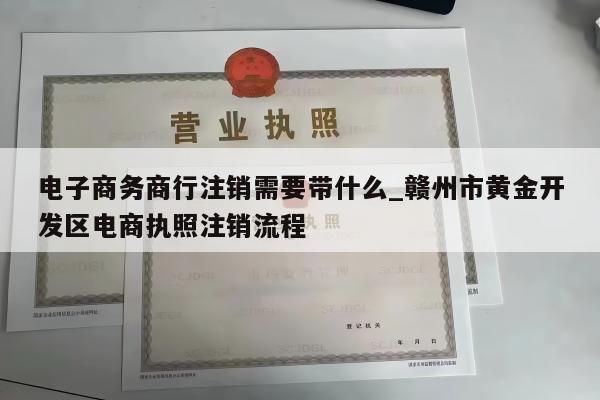 电子商务商行注销需要带什么_赣州市黄金开发区电商执照注销流程