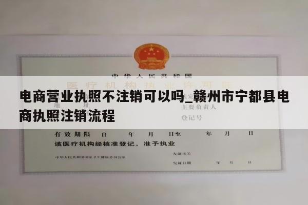 电商营业执照不注销可以吗_赣州市宁都县电商执照注销流程