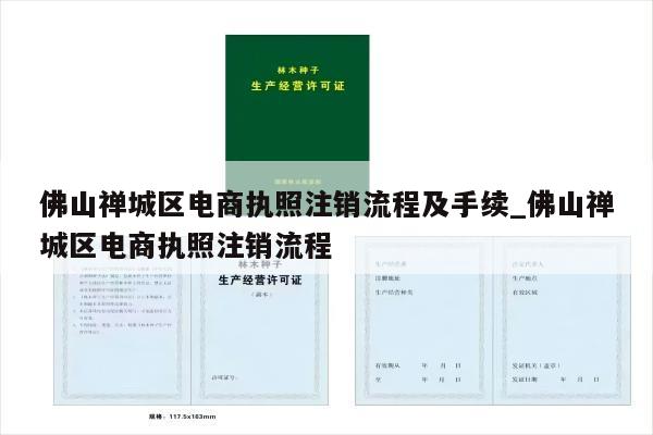 佛山禅城区电商执照注销流程及手续_佛山禅城区电商执照注销流程