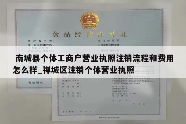  南城县个体工商户营业执照注销流程和费用怎么样_禅城区注销个体营业执照