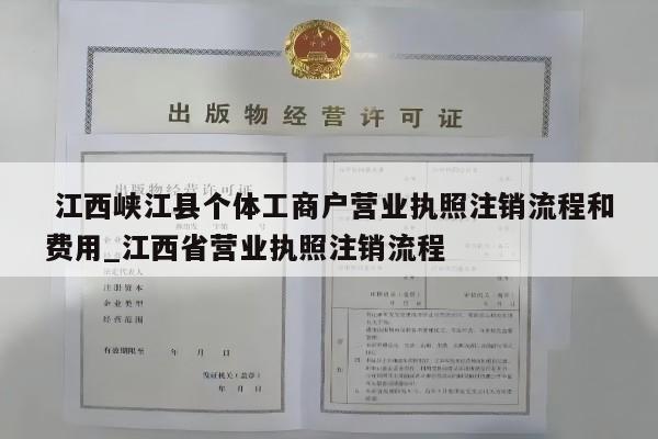  江西峡江县个体工商户营业执照注销流程和费用_江西省营业执照注销流程